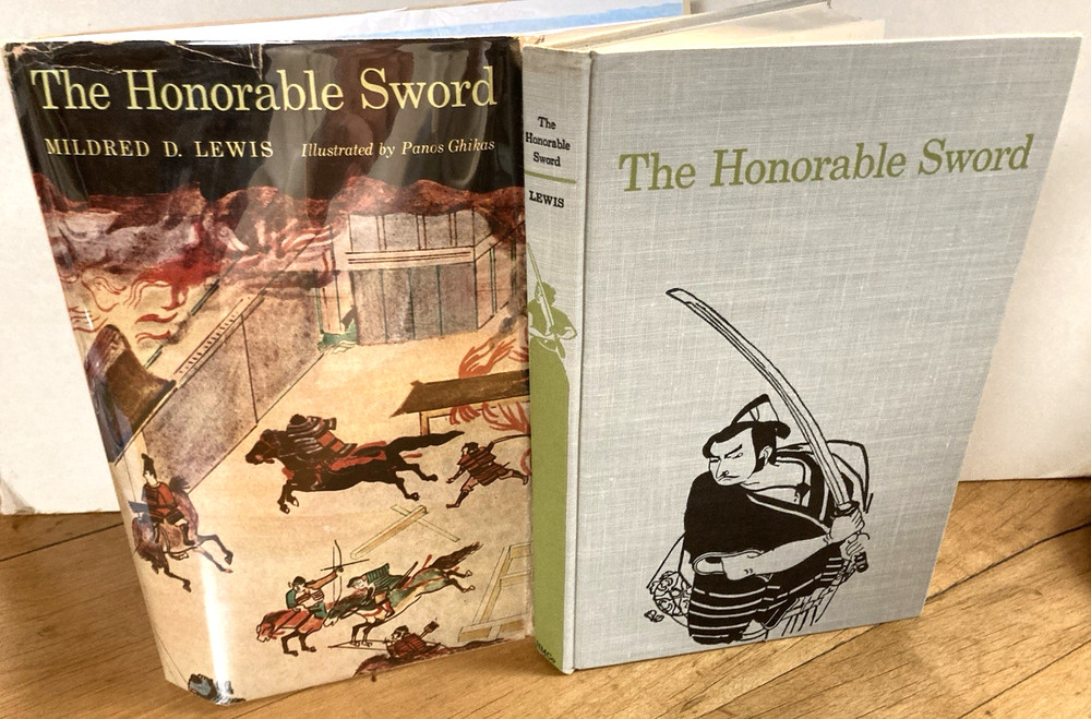 THE HONORABLE SWORD-SAMURAI by MILDRED LEWIS-1st Ed, 1st Pr.-1960-RARE $2.75 DJ