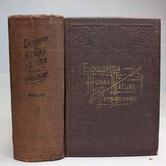 1889 Encyclopedia of Human Nature and Physiognomy A. E. Willis Phrenology Vtg