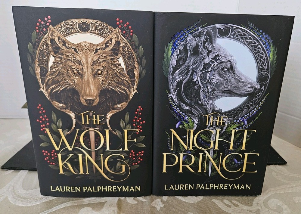 Lot 2~Lauren Palphreyman~The Wolf King~The Night Prince~Hardcovers Dust Jacket