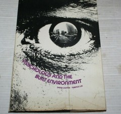 Psychology and The Built Environment By David Canter Terence Lee HC Book 1974