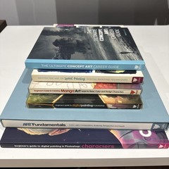 Lot Of 6 3DTotal Publishing Art Guide Digital Painting Books