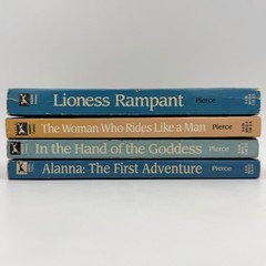 Song of the Lioness 1-4 – Tamora Pierce (mmpb set, 1st prints) Borzoi, 1989-1990