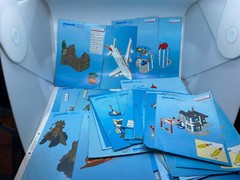9.5 lbs of Various Playmobil Instruction Manuals & Sticker Sheets Old 1996-2015
