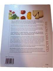 500 LOW CARB RECIPES SNACKS DESSERT MORE HARD COVER BOOK 9 X 10” A-1 493 PAGES