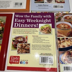 Taste of Home Cookbooks For Busy Moms Lot Of 5 – Tons of Recipes – Hardcover