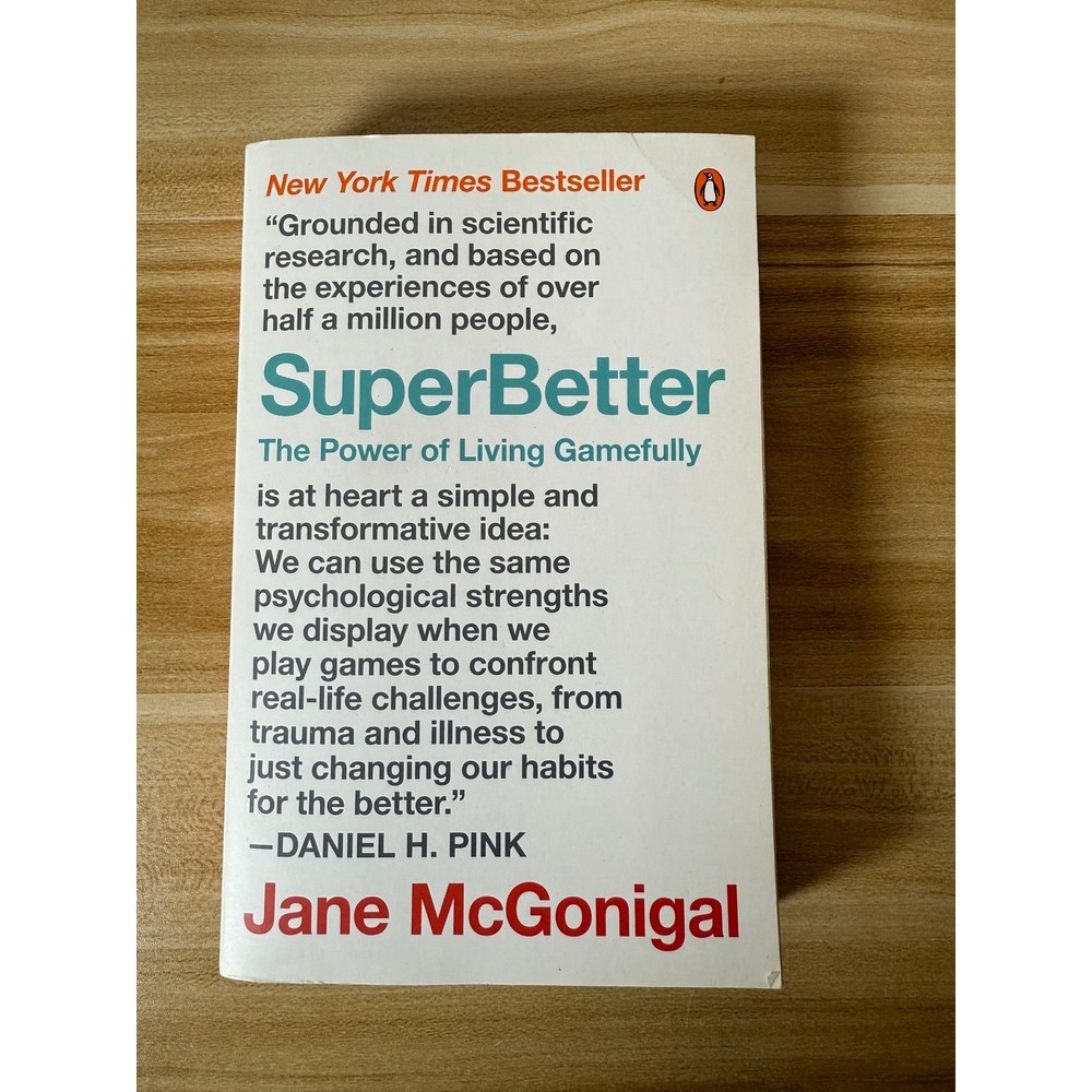 SuperBetter Jane McGonigal New York Times Bestseller Book Gamefully Living