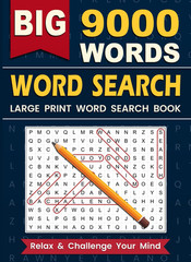 Big Book of Large Print Word Search Puzzles: 9000 Words – 224 Themed Puzzles – f