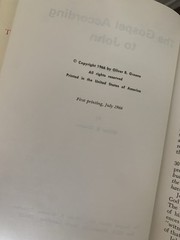 The Gospel According to John, Volume I Oliver B Greene Hardcover 1966 excellent