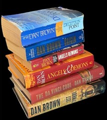 Lot of 6 DAN BROWN Books 3 Hardcover, 3 Paperback Robert Langdon Series