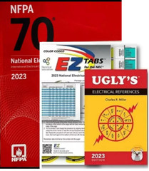 NFPA 70 2023 NEC Code Book nfpa PB + Ugly’s Electrical Ref Spiral + EZ New Stock