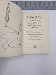 Encore Cookbook 1958 First Printing Vintage Cookbook Hardcover Book
