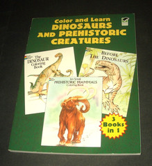 Dinosaurs + Prehistoric Creatures Gigantic Coloring & Learning Book-by DOVER