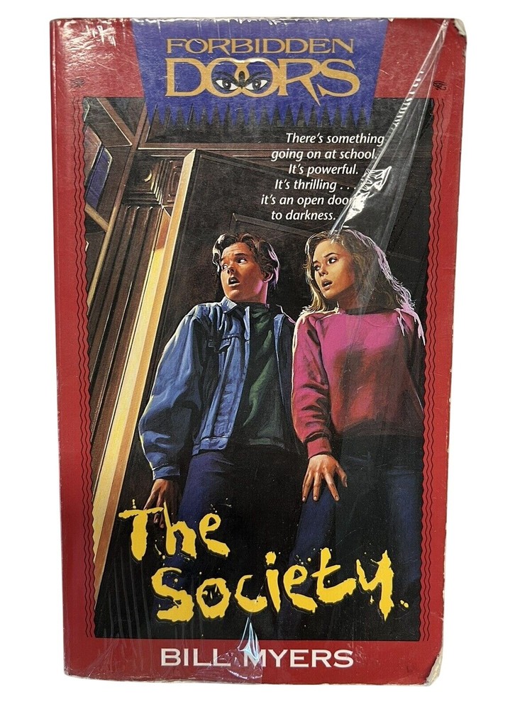 The Society by Bill Myers~Forbidden Doors Book 1~Paperback 1994 Fiction ~ P4 10