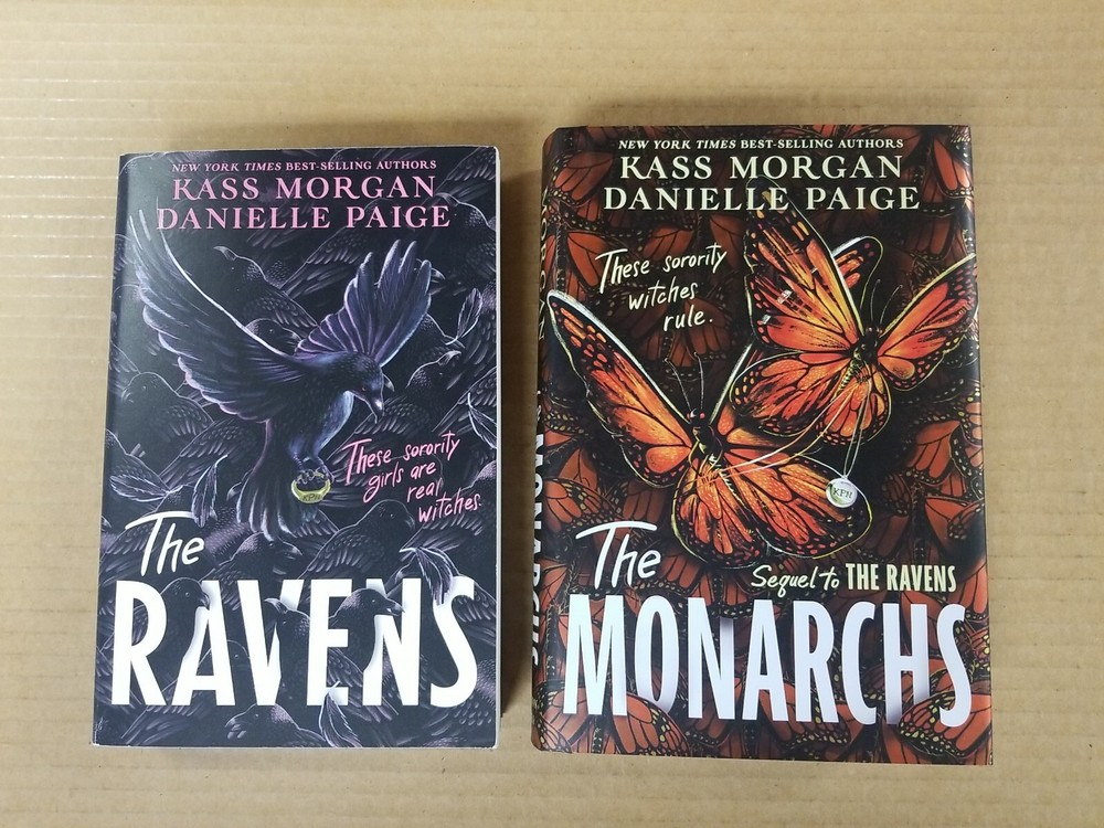 2 Book Lot The Ravens & The Monarchs – pb & hc By Kass Morgan & Danielle Paige