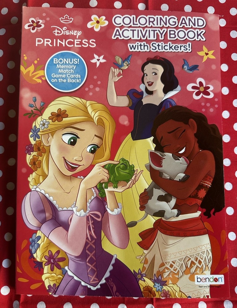 Bendon Disney Princess Coloring And Activity Book With Stickers! Brand New