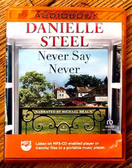 DANIELLE STEEL—NEVER SAY NEVER (2025) MP3 AUDIOBOOK ON CD—UNABRIDGED—EXCELLENT