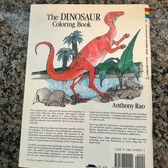 The Dinosaur Coloring Book Anthony Rao Dover Vintage 1980
