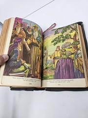 The Bible for Young Folks 1945 Illustrated Gold Gilt Page Edges Red Letter Ed.
