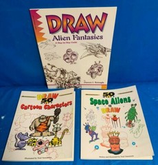 Drawing Books – Nifty Space Aliens/Nifty Cartoon Characters &Alien Fantasies – 3