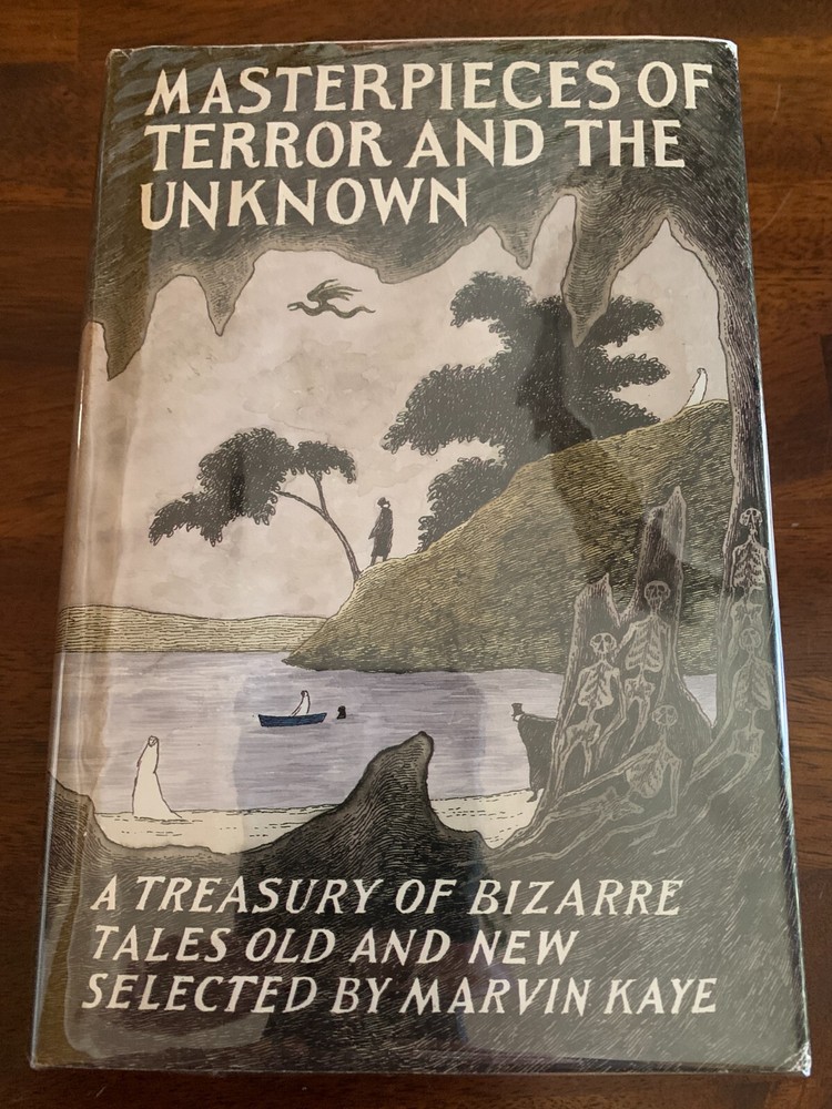 Masterpieces of Terror and the Unknown, HC/DJ, Story Collection, 1993, Very Good
