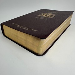 Holy Bible Tyndale TBN Parallel KJV NLT Burgundy Gold Gilt Special Edition Study
