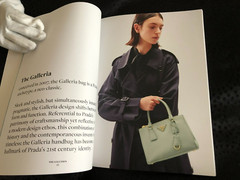 Prada The Galleria Bag Look Book English Version 11.75 in H x 8.5 in W