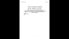 The Works of John Calvin – Bible Commentary Library (PDF E-Book Set) on CD-ROM