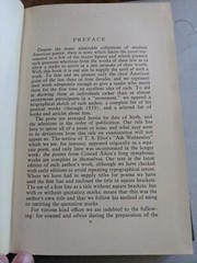 Chief Modern Poets Of America, 1936, Selected/edited by Sanders And Nelson