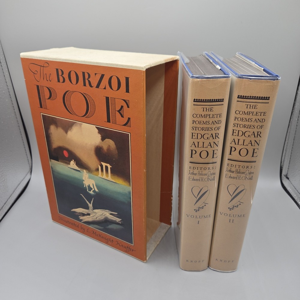 The Borzoi Poe: The Complete Poems and Stories 2‑Vol Boxed Set 4th Printing 1964