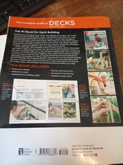 Black & Decker The Complete Guide to Decks, 6th Ed 2016, Cool Springs Press