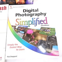 Photography Book Lot of 3: Ziser Captured by the Light, Flash, Digital Simplifie