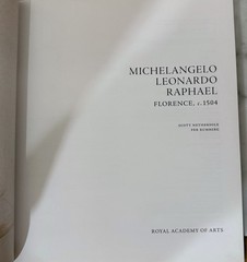 MICHELANGELO, LEONARDO, RAPHAEL: FLORENCE C. 1504 – HARDCOVER – 2025