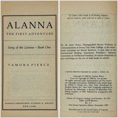 Song of the Lioness 1-4 – Tamora Pierce (mmpb set, 1st prints) Borzoi, 1989-1990