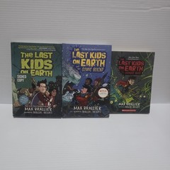 The Last Kids on Earth Book Set Lot of 3 Hardcover Vol 1 Signed Max Brallier