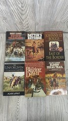 Western Action Adventure Lot of 6 Paperback Kammen Adkins Boggs Cannon LeMay