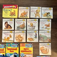 Large Lot Pre Reader & Phonics Book Lot Biscuit I Can Read LEGO Animal Phonics
