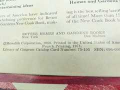 VTG 1971 Better Homes & Gardens New Cook Book 5 Ring Hard Cover Binder 400 pages