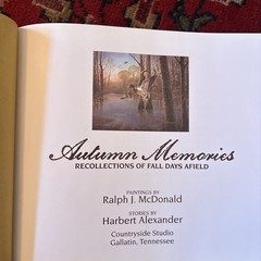 Autumn Memories Signed Harbert Alexander & Ralph McDonald HB/DJ 2012