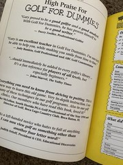 Golf For Dummies 1996 Book Pressing Vintage 332 Pages Golfer Collectable PGA