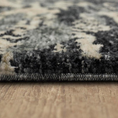 Scott Living Huron Modern Abstract Stripe Charcoal 8′ x 10′ Area Rug