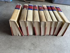 Zane Grey Western Novels Walter J Black Edition. Lot Of 9 – Hardcover Books