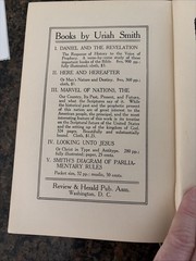 Uriah Smith- Here And Hereafter A Gift Of God Is External Life. Antique HC