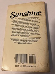 SUNSHINE NORMA KLEIN PB 1ST AVON FLARE 1982 TV MOVIE TIE-IN TRUE STORY HELTON