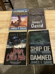 1990s/2000s Sci-Fi Thriller James F. David Paperback Lot of 4 1st Printings EUC