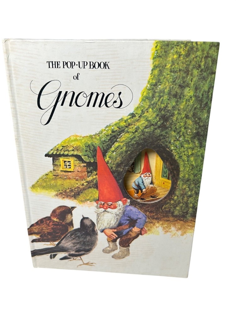 1979 THE POP-UP BOOK OF GNOMES by Rien Poortvliet & Wil Huygen Abrams Whimsical