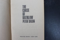 Curse of Rathlaw Peter Saxon 1968 Paperback Gothic Horror Occult Prestige PB