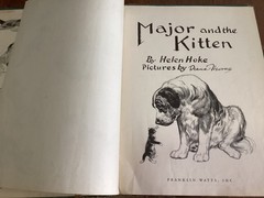 MAJOR AND THE KITTEN Helen Hoke Pictures Diana Thorne hardcover 1941 32 pages