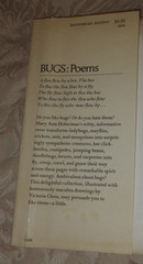 Bugs : Poems By Mary Ann Hoberman 1976 HC 1st ED in Dust Jacket RARE SIGNED!