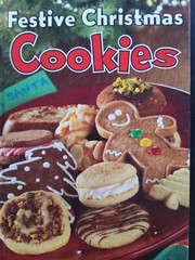 Cookbook Festive Christmas Cookies Hardcover Pre-owned 31 Pages