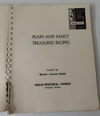 Lot of 2 Vintage Cookbooks 1955 and 1960/1962 Community Recipes Illinois Used